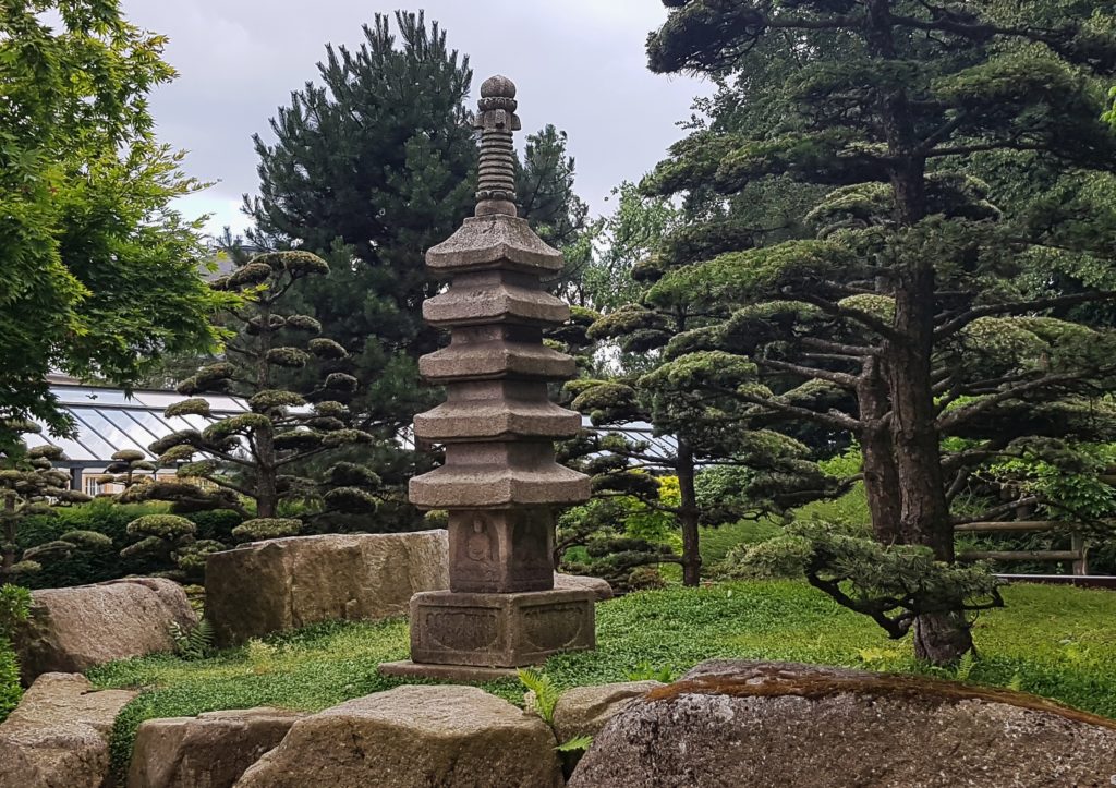 Japanischer Garten, Japangarten, Steinpagode, Pagode