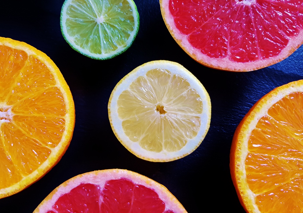 Zitrusfrüchte, Zitrone, Limette, Grapefruit, Orangen