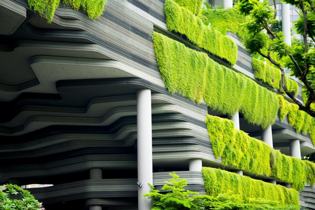 Parkroyal at Pickering, Singapur, Fassadenbegrünung, futuristische Architektur, futuristich architecture, green architecture, grüne Architektur