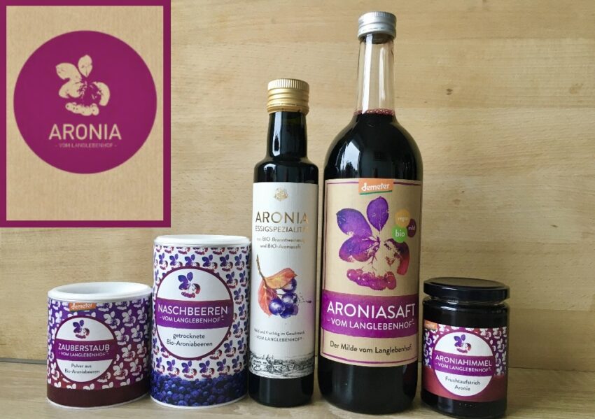 Aronia, Aronia-Produkte, Aronia vom Langlebenhof, Aroniabeeren, Aroniasaft