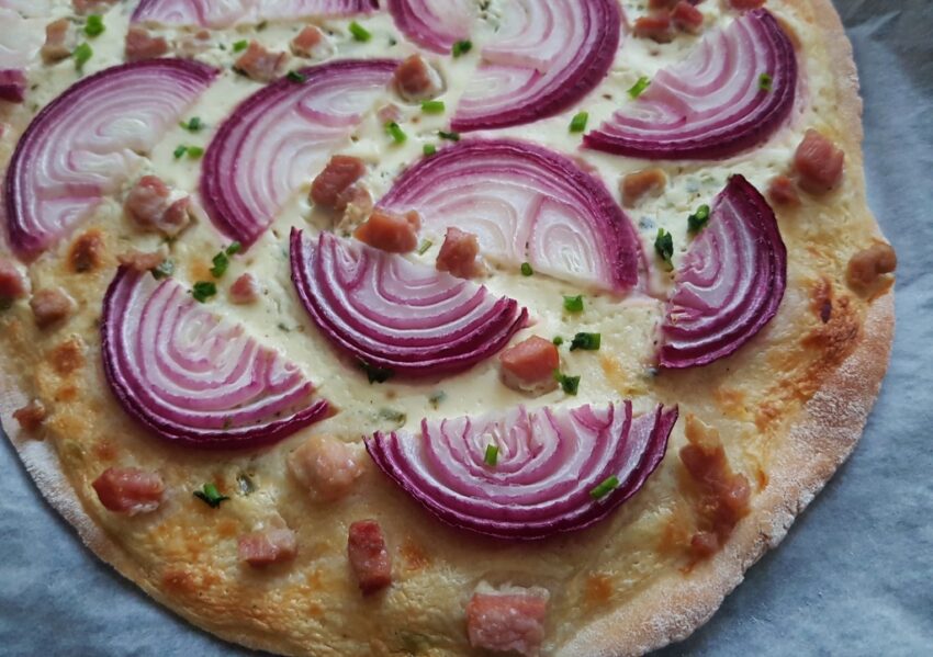 Flammkuchen, Elsässer Flammkuchen, Tarte flambée