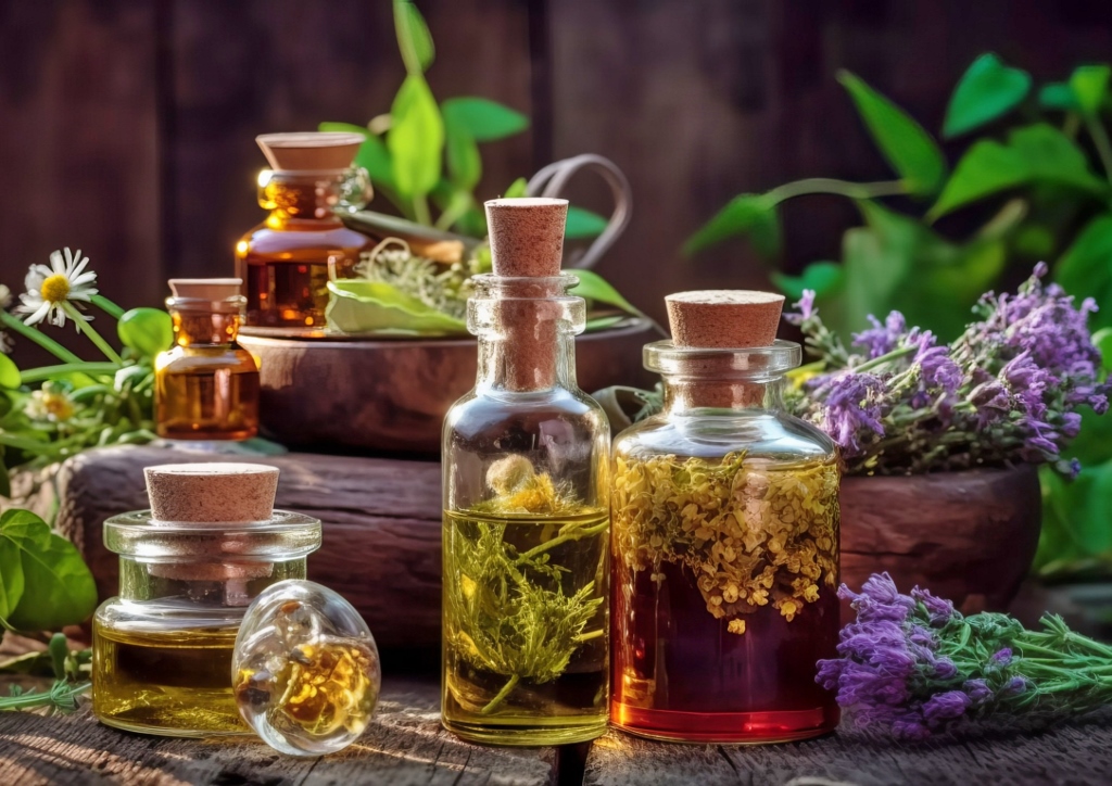 Wellness, Spa, Beauty-Kur, Kräuteröl, Naturkosmetik