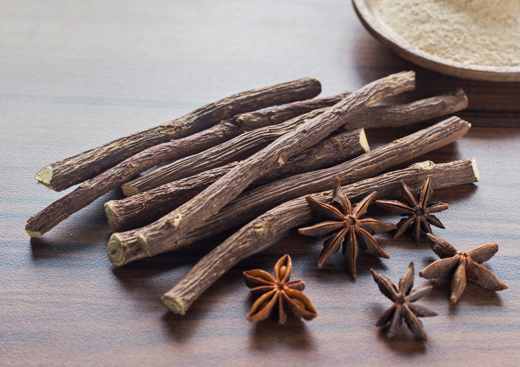 Süßholz, Sternanis, Glycyrrhiza glabra, Illicium verum