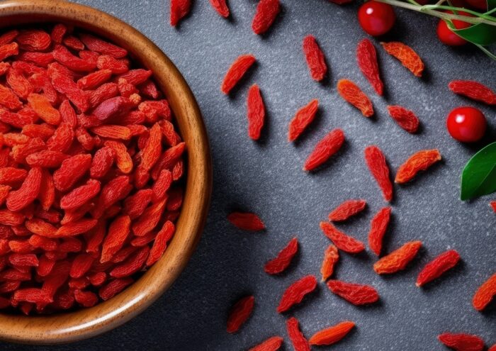 Goji-Beere, Goji-Beeren, Wolfsbeere, Wolfsbeeren, Bocksdorn, Lycium, Lycium chinense