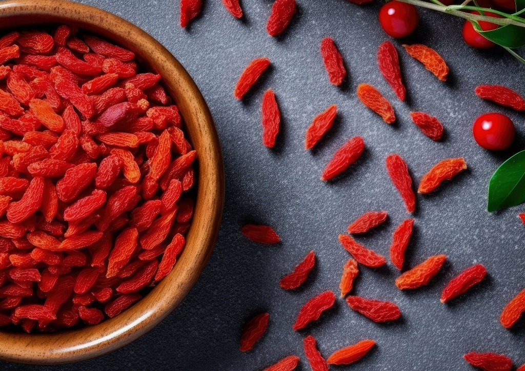 Goji-Beere, Goji-Beeren, Wolfsbeere, Wolfsbeeren, Bocksdorn, Lycium, Lycium chinense