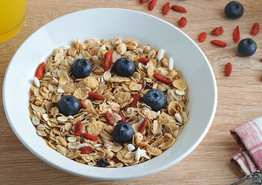 Goji-Beeren, Müsli, Frühstück, Superfood