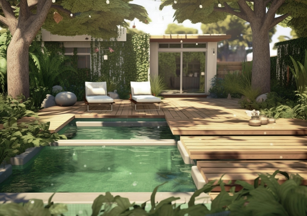 nachhaltiger Gartenpool, Poolbau, Naturpool