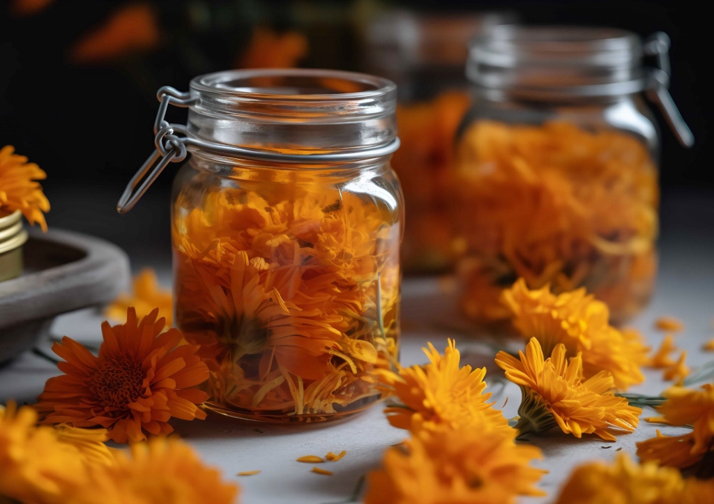 Ölauszüge, Rezept, Kräuteröl, Ringelblumenöl, Ölauszüge herstellen, Ölauszug herstellen, Ölauszüge herstellen