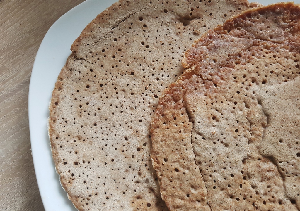 Fladenbrot, Injera, Teff-Brot, Äthiopisches Fladenbrot
