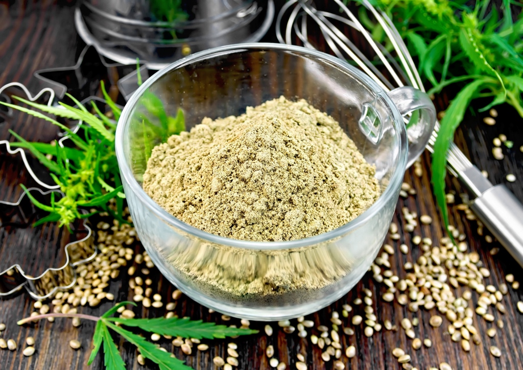 Mehlersatz, Hanf, Hanfsamen, Hanfmehl, Nutzhanf, Cannabis sativa