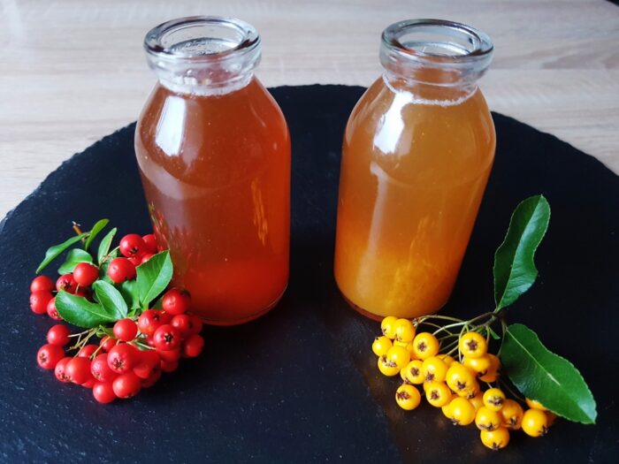 Feuerdornsaft, Feuerdorntrank, Feuerdorn, Beeren, Saft