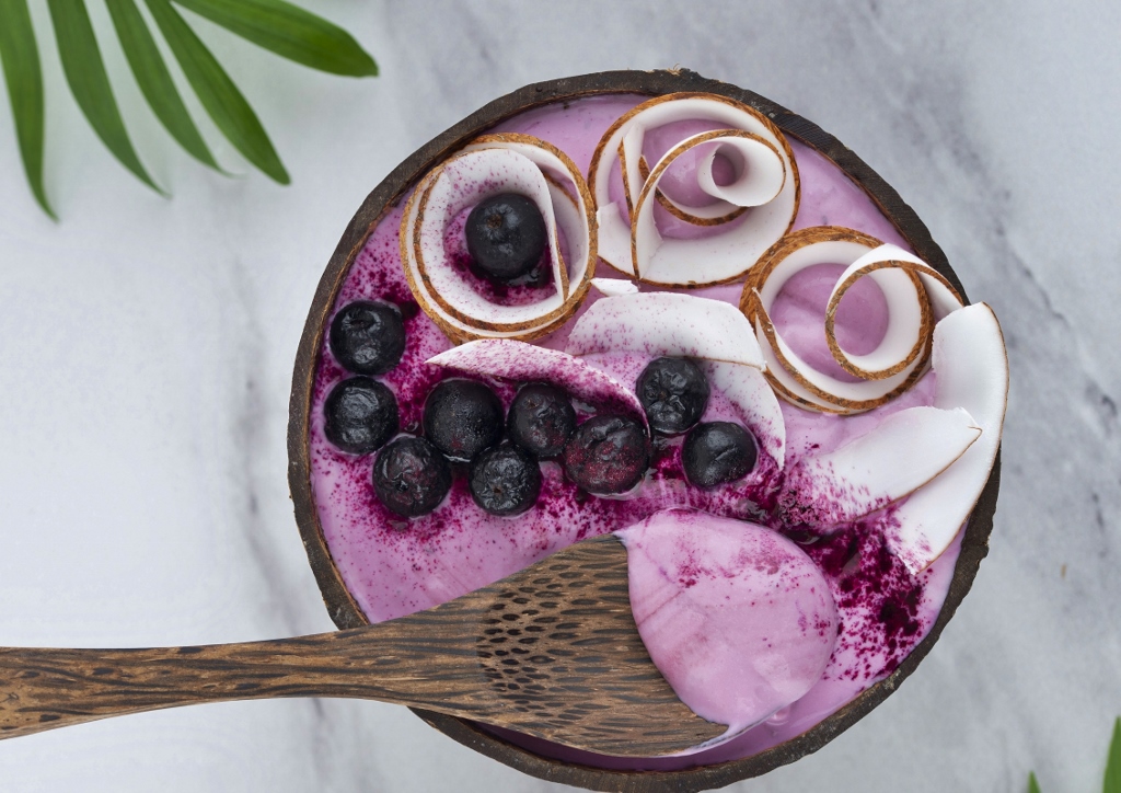 Acai, Acai-Beeren, Açaí, Acai-Bowl, Euterpe oleracea, Superfood