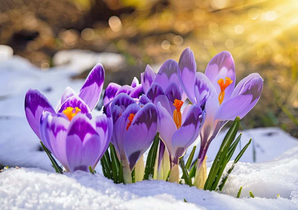 Gartenarbeit im Januar, Winterblüher pflanzen, Krokus
