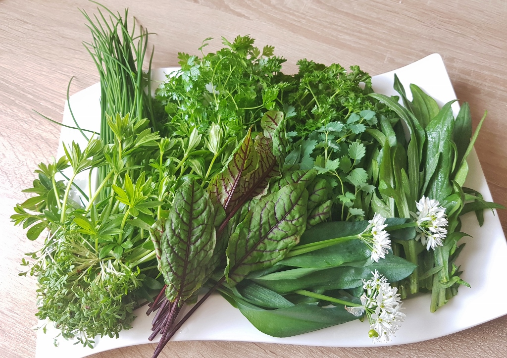 Neunkräutersuppe, Kräuter, Frühlingskräuter