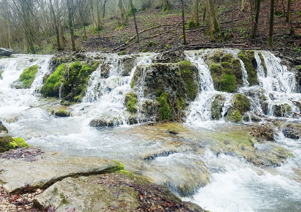 Sinterterrassen, Lillachtal, Weißenohe, Lilling, Gräfenberg, Fränkische Schweiz, Bayern