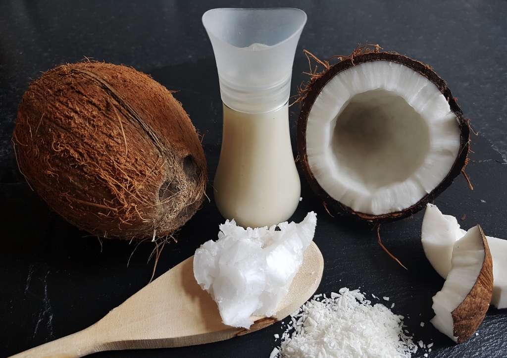 Kokosnuss, Kokosmilch, Kokosraspeln, Kokosöl